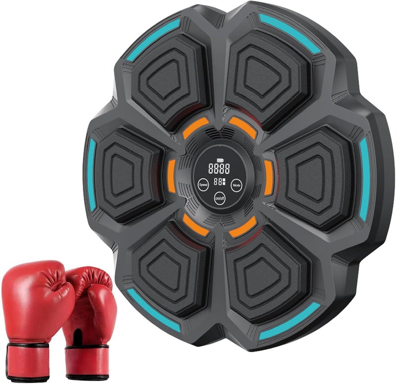 OurStarry Store Smart Music Boxing Machine for Adults and Kids, Training Machine with LED Electronic Wall Mounted, Home Indoor Workout Equipment with Premium Boxing Gloves - Image 1